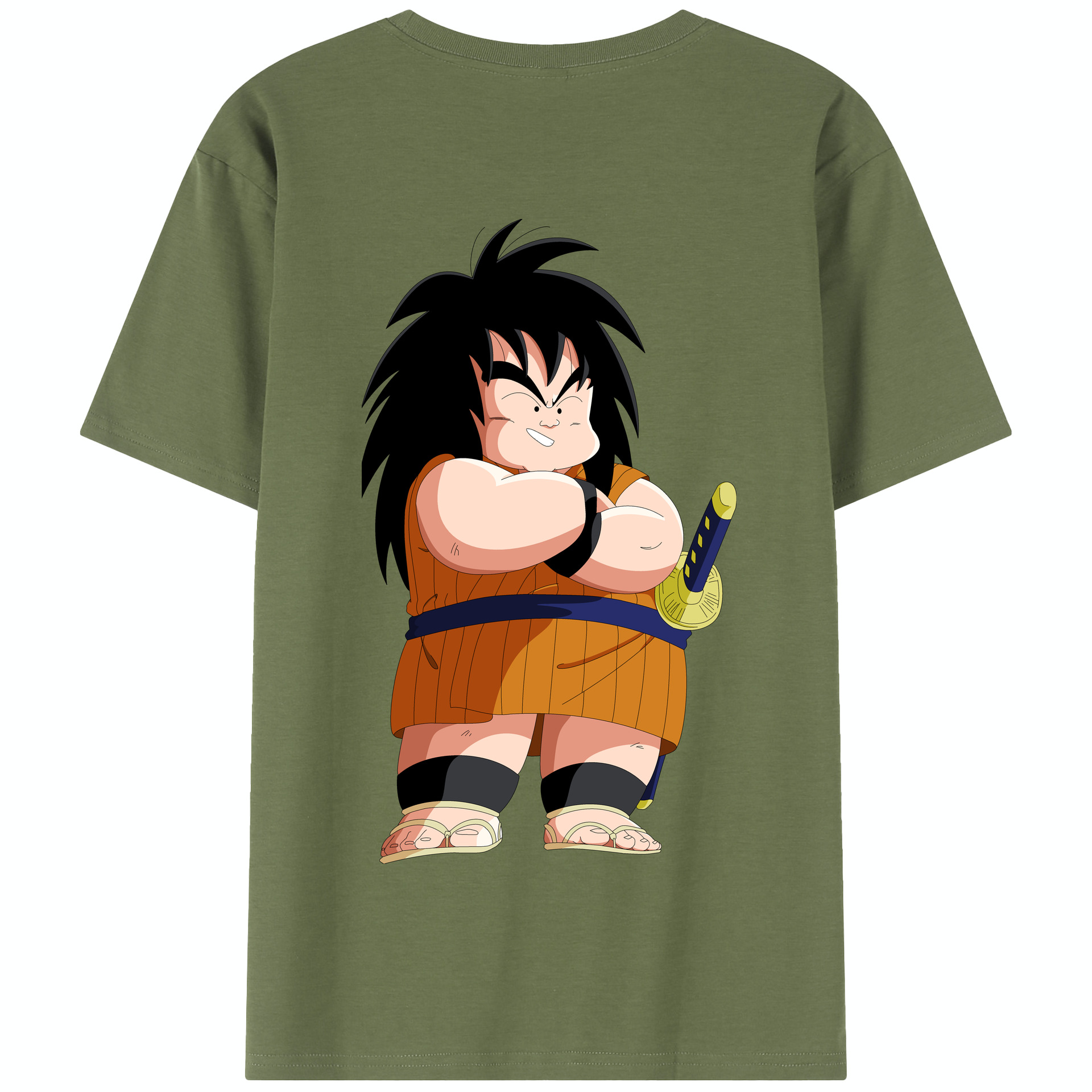 （画像用） ドラゴンボール やじろべえ DRAGON BALL Yajirobe 綿100％半袖Tシャツ（背面プリント）